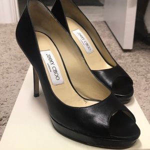 Jimmy Choo Kid leather pumps heels in black